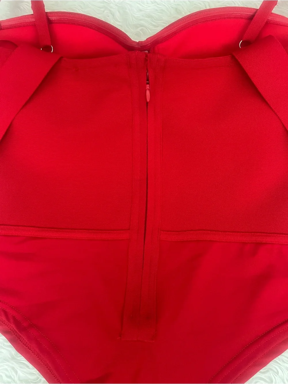 NWT Fashion Nova My Revenge Bandage Bodysuit RED Size XL - Picture 9 of 9